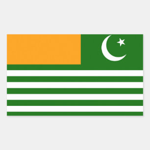 Azad Kashmir state flag symbol Pakistan Rectangular Sticker