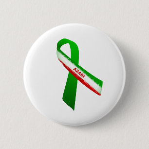 Azadi 6 Cm Round Badge