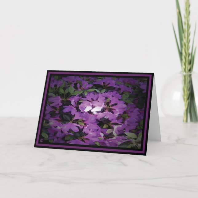 "Azalea" - Dark Purple Border GC Card (Front)
