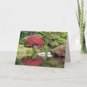 Azalea Garden Reflections Birthday Card