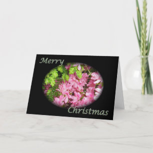 Azalea & Greens Christmas Card