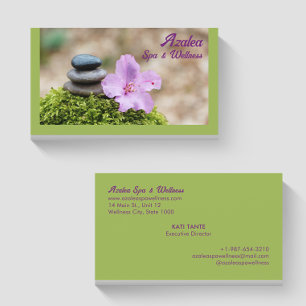 Azalea Spa & Wellness Green Business Card