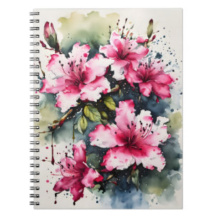 Azalea - Watercolor flowers Notebook