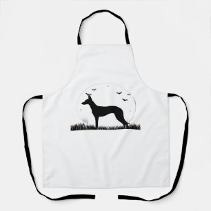 Azawakh Dog – Halloween Moon Silhouette Classic T- Apron