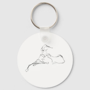 Azawakh Keychain by David Moore