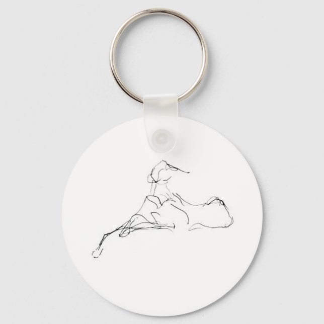 Azawakh Keychain by David Moore (Front)