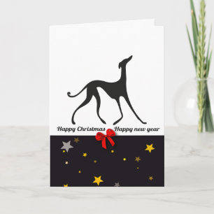 Azawakh YIN Joyeuses fêtes Holiday Card