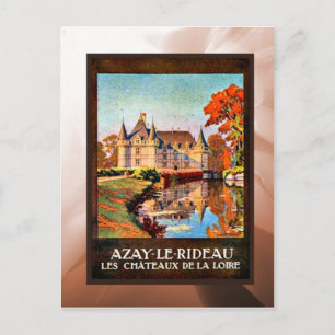 Azay les rideauu, Chateau de Loire Postcard