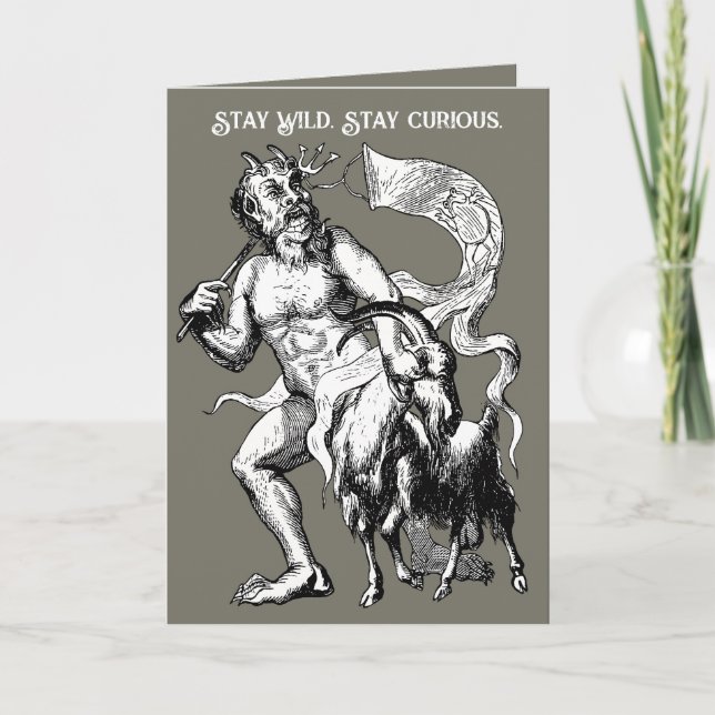 Azazel and the Stubborn Goat Card (Front)