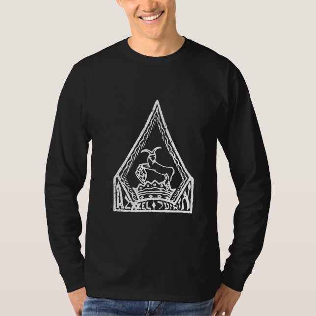 Azazel Satan Goat Demon Grimoire Occult Tee (Front)