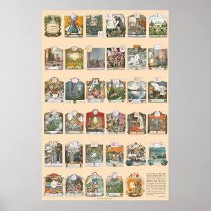 Azbuka (Alphabet) by Alexander Benois Poster