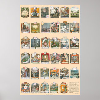 Azbuka (Alphabet) by Alexander Benois Poster