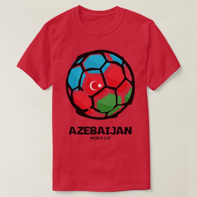 Azebaijan  Country Flag T-Shirt (Design Front)