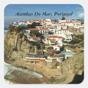Azenhas Do Mar, Portugal, Square Sticker