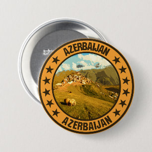 Azerbaijan 7.5 cm round badge