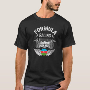 Azerbaijan Auto Race Baku Flag Formula Racing Car  T-Shirt
