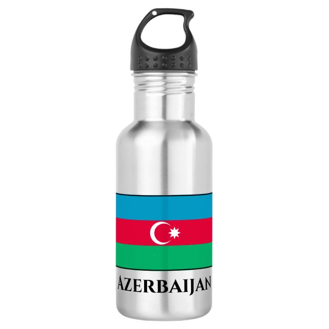 Azerbaijan Flag 532 Ml Water Bottle (Front)