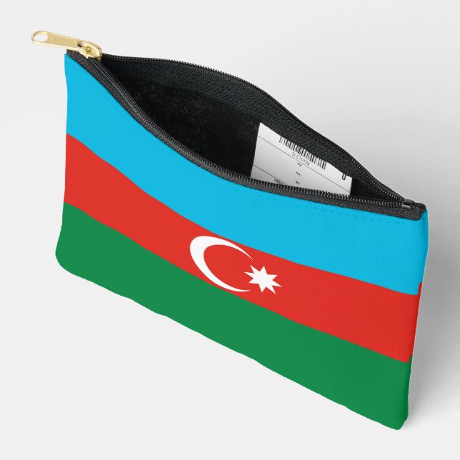 Azerbaijan flag accessory pouch (Open)
