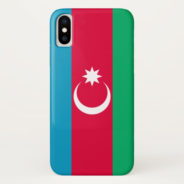 Azerbaijan Flag Case-Mate iPhone Case (Back)