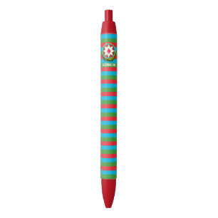 Azerbaijan Flag Cute Patriotic Black Ink Pen