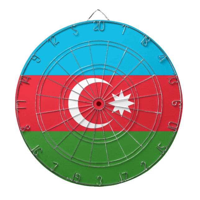 Azerbaijan Flag Dartboard (Front)