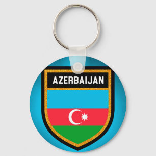 Azerbaijan Flag Key Ring