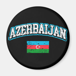 Azerbaijan Flag Magnet