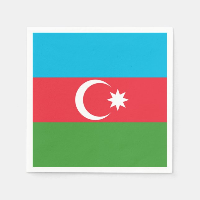 Azerbaijan Flag Napkin (Front)