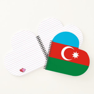 Azerbaijan flag notebook