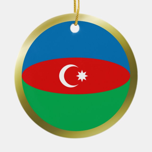 Azerbaijan Flag Ornament (Front)