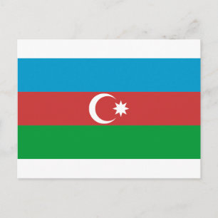 Azerbaijan Flag Postcard