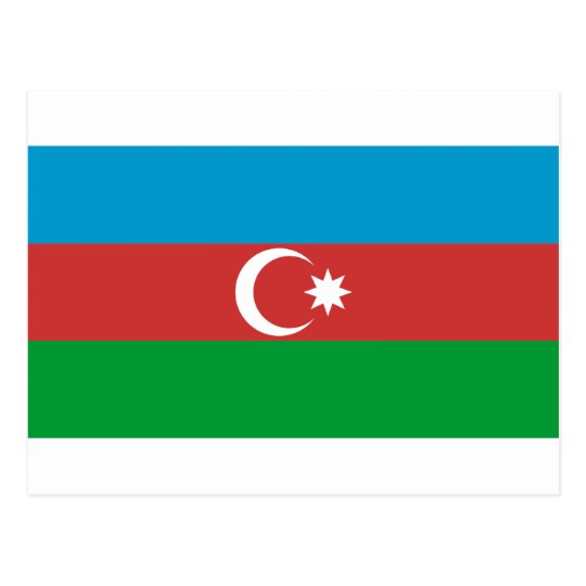 Azerbaijan Flag Postcard