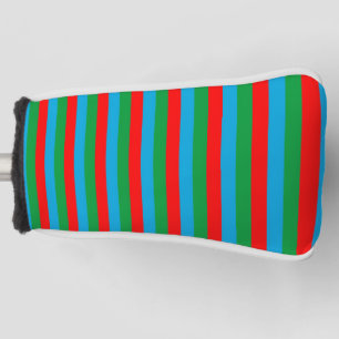 Azerbaijan flag stripes country symbol pattern red golf head cover