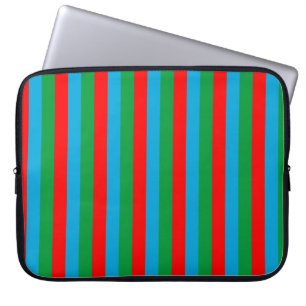 Azerbaijan flag stripes country symbol pattern red laptop sleeve