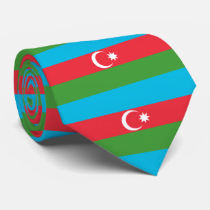 Azerbaijan Flag Tie