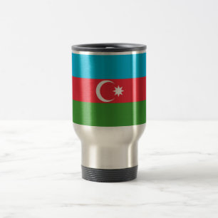 Azerbaijan Flag Travel Mug