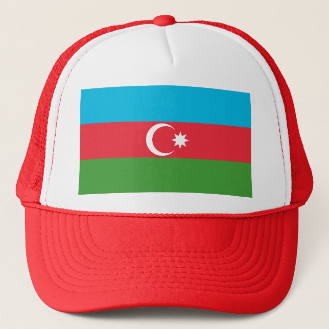 Azerbaijan Flag Trucker Hat (Front)