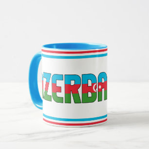 Azerbaijan National Flag Patriotic Coffee Mug