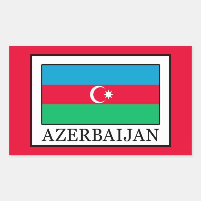Azerbaijan Rectangular Sticker (Front)