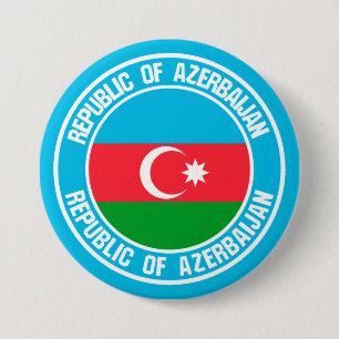 Azerbaijan Round Emblem 7.5 Cm Round Badge