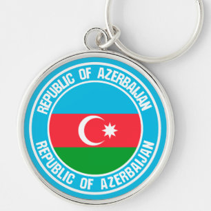 Azerbaijan Round Emblem Key Ring