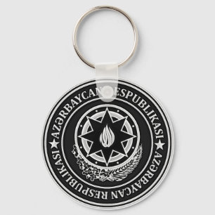 Azerbaijan  Round Emblem Key Ring