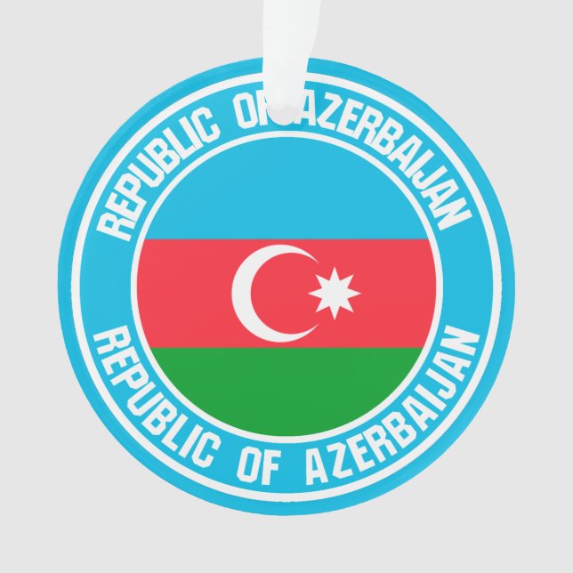 Azerbaijan Round Emblem Ornament (Front)