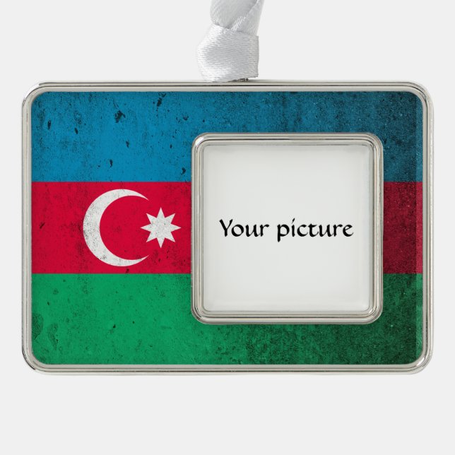 Azerbaijan Silver Plated Framed Ornament (Front)