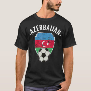 Azerbaijan Soccer Flag Football Azerbaijan Pride R T-Shirt