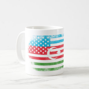 Azerbaijani American Flag Azerbaijan and USA Coffee Mug