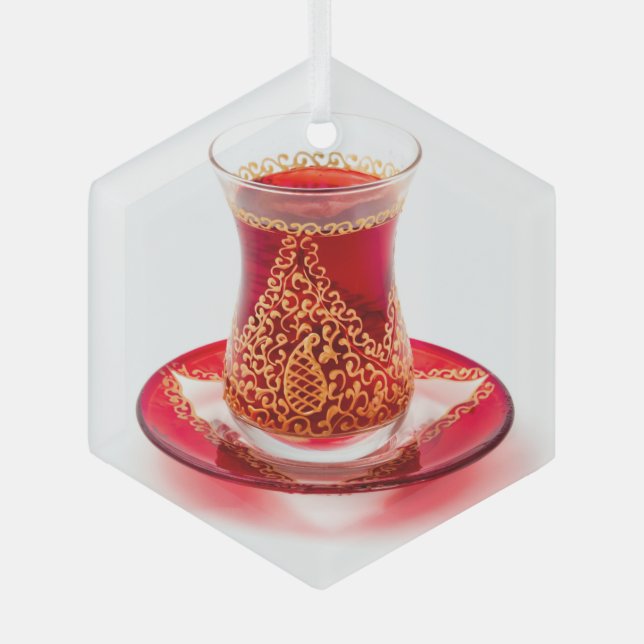 Azerbaijani tea glass tree decoration (Front)