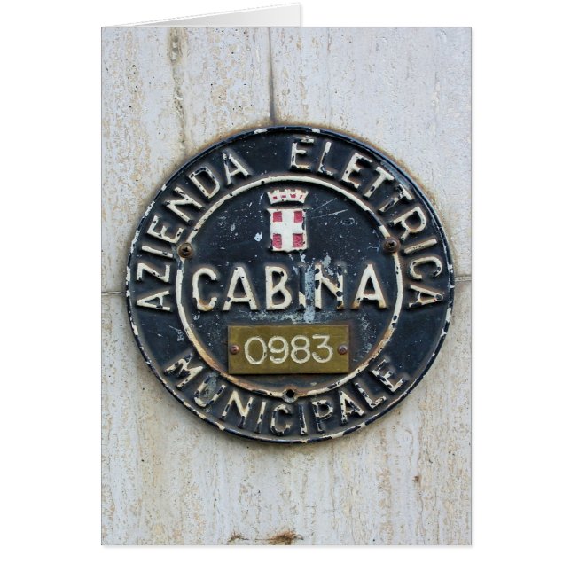 Azienda Electrica Municipale Cabina -Milano, Italy (Front)