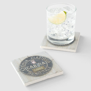 Azienda Electrica Municipale Cabina -Milano, Italy Stone Coaster