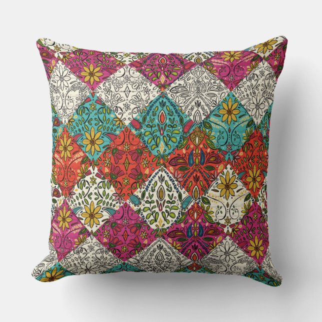 aziza patchwork cushion (Front)